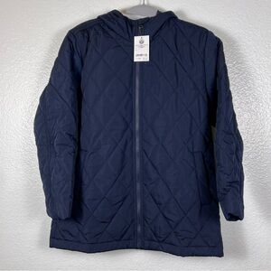 Amazon Essentials Kids Dark Blue Quilted Jacket L